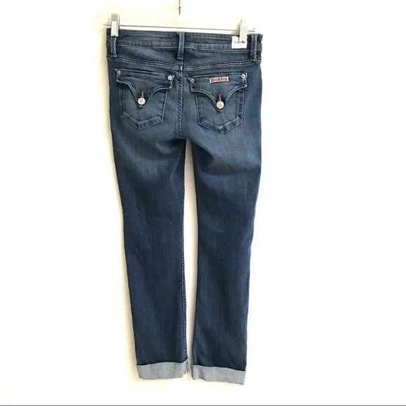 Hudson Bacara Straight Flood Cuffed denim jeans 24 - Picture 1 of 8